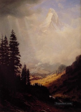 Albert Bierstadt Painting - The Wetterhorn Albert Bierstadt